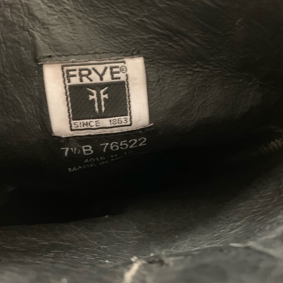 Frye Vera Disc Black Studded Heeled Boots - Picture 2 of 6